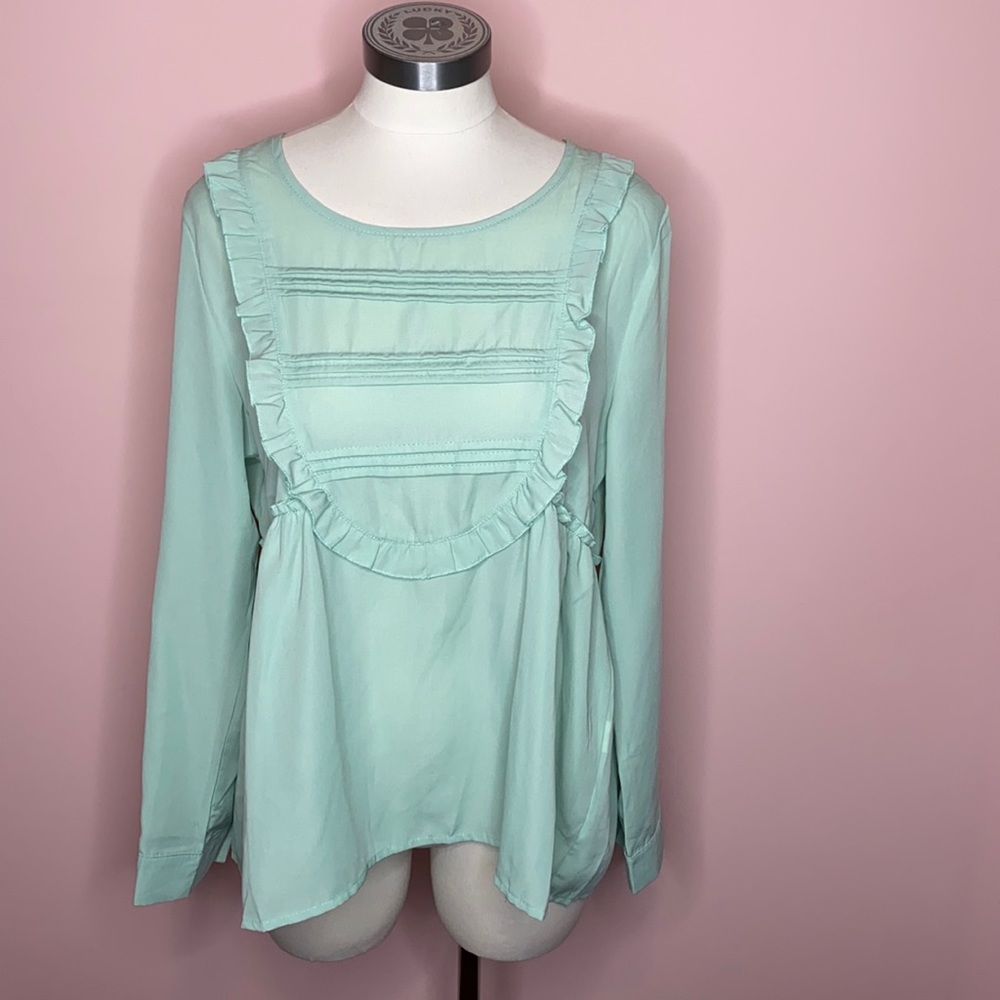 NWT Tokyo Fashion Baby Green Blouse